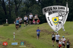 Plakat VIII Biegu na Zamek po Miecz Spycymira